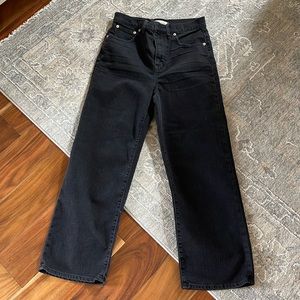 Madewell slim wide leg crop